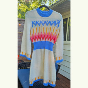 French Connection Neya Fairisle Sweater Dress (size medium, wool/alpaca blend)